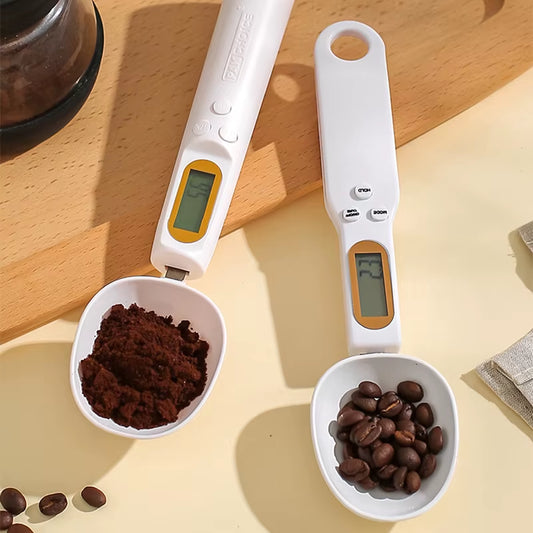 500G/0.1G Digital Weighing Spoon Kitchen Electronic Scales Coffee Bean Scoop Measuring Supplies Weighing Scale Baking Tools